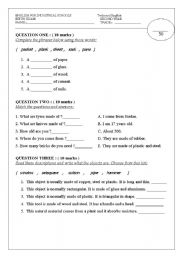 English Worksheet: Very good Technical English - fifth 