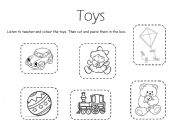 English Worksheet: TOYS