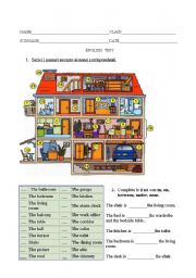 English Worksheet: the house