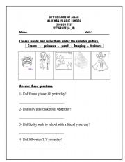 English worksheet: english test