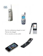 English Worksheet: mobile phones - the wind of change