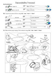 English Worksheet: DEMONSTRATIVE PRONOUNS