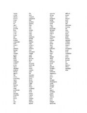 English Worksheet: 5th Grade sight words