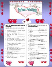 English Worksheet: the present perfect simple