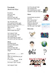 English worksheet: Everybody (Backstreet Boys)