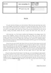 English Worksheet: global test 1 for 2nd form tunisian students