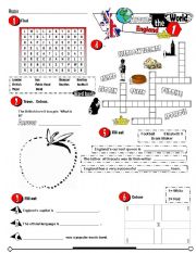 English Worksheet: Around The World Series_06 England