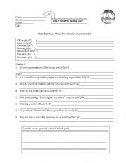 English Worksheet: That Was Then, This Is Now WS Ch 3 & 4