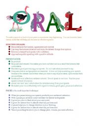 English Worksheet: ORAL