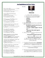 English Worksheet: learn english by songs