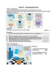English Worksheet: Cambridge Mover Test