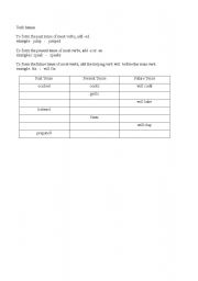 English Worksheet: Verb Tenses