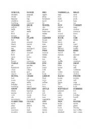 English Worksheet: taboo 