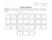 English worksheet: ABC Box Chart