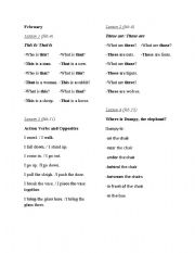 English Worksheet: february
