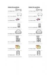 English Worksheet: furniture