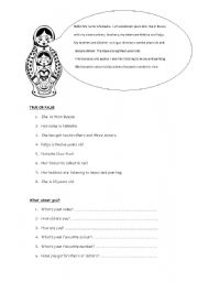 English worksheet: Russian doll