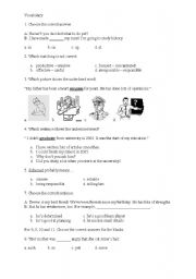 English worksheet: Test