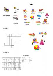 English worksheet: Toys