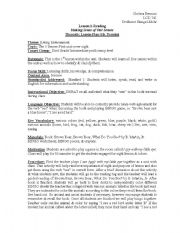 English Worksheet: reading 