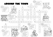 English Worksheet: Around the Town