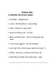 English Worksheet: past tense 