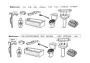 English worksheet: Bathroom