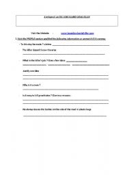 English worksheet: A Websearch on the Long Island Serial Killer 