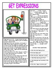 English Worksheet: GET EXPRESSIONS