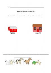 English worksheet: Pets & Farm Animals