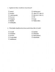 English Worksheet: Advanced grammar