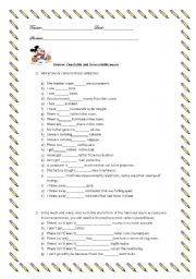 English Worksheet: Review: Countable and Uncountable nouns