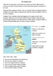 English Worksheet: The British Isles