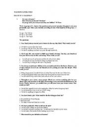 English Worksheet: DEATH OF A SALESMAN