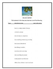 English Worksheet: Find someone who