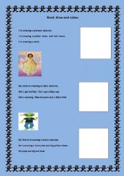 English worksheet: READING AND SPEAKING ACTIVITY.