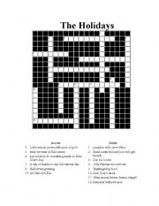 English worksheet: Holiday 