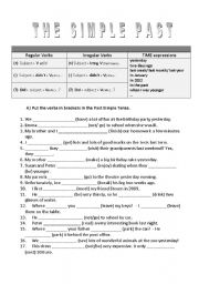 English Worksheet: Simple Past