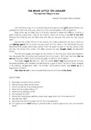 English worksheet: The Brave Little Tin Soldier