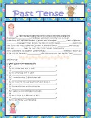 English Worksheet: Past Tense