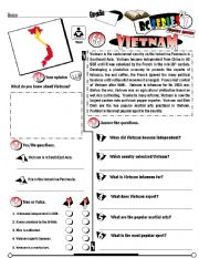 English Worksheet: RC Series_Level 01_Country Edition_66 Vietnam (Fully Editable + Key)