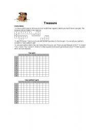 English worksheet: Treasure hunt- alphabet & have got