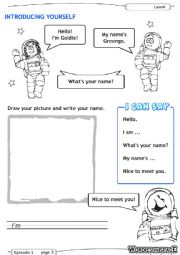 English Worksheet: introducing