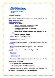 stars pastimes lesson plan