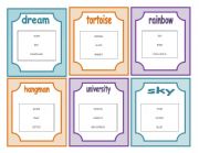 English Worksheet: Taboo Cards Set 2 of 5