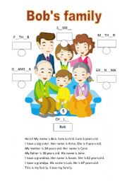 English Worksheet: family - comparison - tall/short - young/old