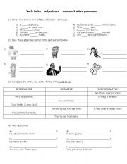 English worksheet: First classes