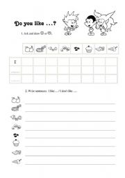 English Worksheet: do you like