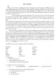 English Worksheet: Jack OLantern