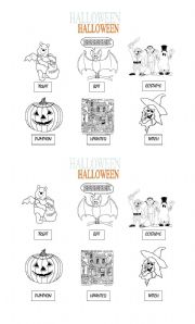 English worksheet: Halloween